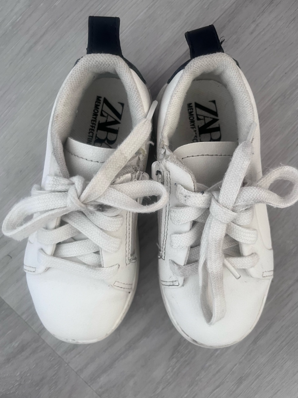 Zara boys white sneakers